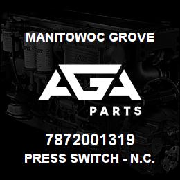 7872001319 Manitowoc Grove PRESS SWITCH - N.C. 70PSI-OPEN | AGA Parts