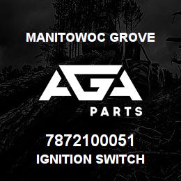 7872100051 Manitowoc Grove IGNITION SWITCH | AGA Parts