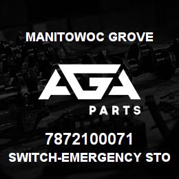 7872100071 Manitowoc Grove SWITCH-EMERGENCY STOP | AGA Parts