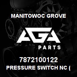 7872100122 Manitowoc Grove PRESSURE SWITCH NC (1400 PSI) | AGA Parts
