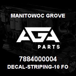 7884000004 Manitowoc Grove Decal-STRIPING-10 foot sec. | AGA Parts