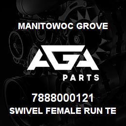 7888000121 Manitowoc Grove SWIVEL FEMALE RUN TEE | AGA Parts