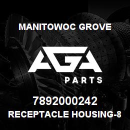 7892000242 Manitowoc Grove RECEPTACLE HOUSING-8 CIRCUITS | AGA Parts
