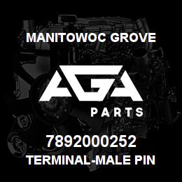 7892000252 Manitowoc Grove TERMINAL-MALE PIN | AGA Parts