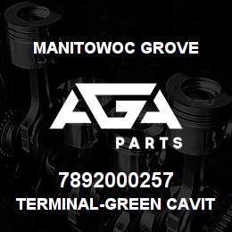 7892000257 Manitowoc Grove TERMINAL-GREEN CAVITY SEAL | AGA Parts