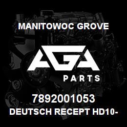 7892001053 Manitowoc Grove DEUTSCH RECEPT HD10-9-1939P | AGA Parts