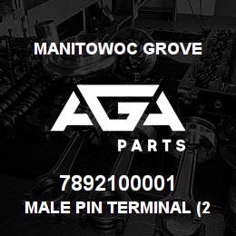 7892100001 Manitowoc Grove MALE PIN TERMINAL (22GA) | AGA Parts