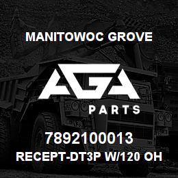 7892100013 Manitowoc Grove RECEPT-DT3P W/120 OHM RESISTOR | AGA Parts