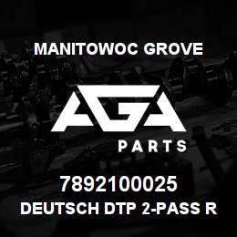7892100025 Manitowoc Grove DEUTSCH DTP 2-PASS RECEPTACLE | AGA Parts