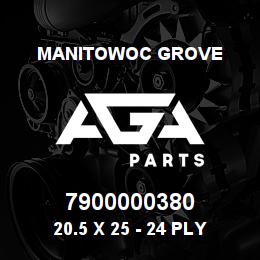 7900000380 Manitowoc Grove 20.5 X 25 - 24 PLY | AGA Parts