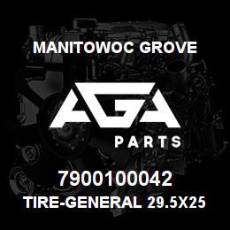 7900100042 Manitowoc Grove TIRE-GENERAL 29.5X25-34PR | AGA Parts