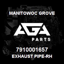 7910001657 Manitowoc Grove EXHAUST PIPE-RH | AGA Parts