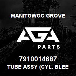 7910014687 Manitowoc Grove TUBE ASSY (CYL. BLEED) | AGA Parts