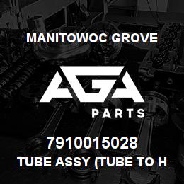 7910015028 Manitowoc Grove TUBE ASSY (TUBE TO HOSE MANIOF | AGA Parts