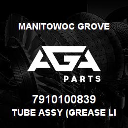 7910100839 Manitowoc Grove TUBE ASSY (GREASE LINE L.H.) | AGA Parts