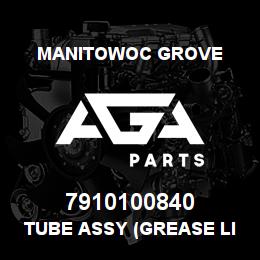 7910100840 Manitowoc Grove TUBE ASSY (GREASE LINE R.H.) | AGA Parts