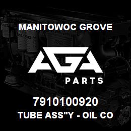 7910100920 Manitowoc Grove TUBE ASS'Y - OIL COOLER | AGA Parts