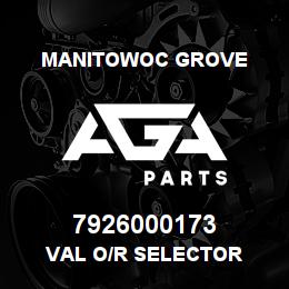 7926000173 Manitowoc Grove VAL O/R SELECTOR | AGA Parts