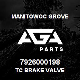 7926000198 Manitowoc Grove TC BRAKE VALVE | AGA Parts