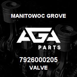 7926000205 Manitowoc Grove VALVE | AGA Parts