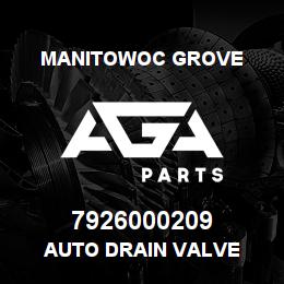 7926000209 Manitowoc Grove AUTO DRAIN VALVE | AGA Parts