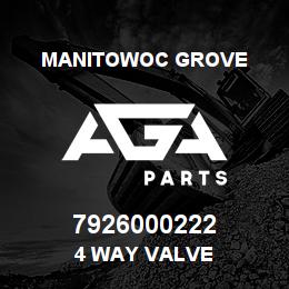 7926000222 Manitowoc Grove 4 WAY VALVE | AGA Parts