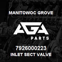 7926000223 Manitowoc Grove INLET SECT VALVE | AGA Parts