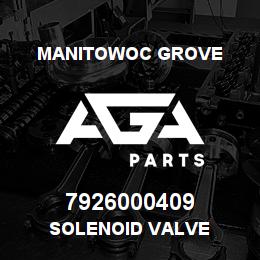 7926000409 Manitowoc Grove SOLENOID VALVE | AGA Parts