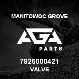 7926000421 Manitowoc Grove VALVE | AGA Parts