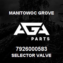7926000583 Manitowoc Grove SELECTOR VALVE | AGA Parts