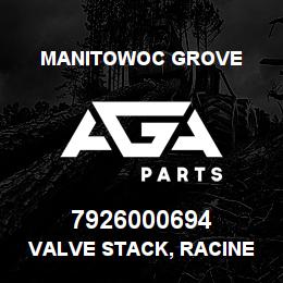 7926000694 Manitowoc Grove VALVE STACK, RACINE 3/8-2 WAY | AGA Parts