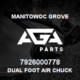 7926000778 Manitowoc Grove DUAL FOOT AIR CHUCK | AGA Parts