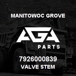 7926000839 Manitowoc Grove VALVE STEM | AGA Parts