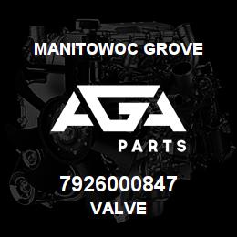 7926000847 Manitowoc Grove VALVE | AGA Parts
