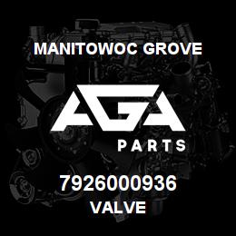 7926000936 Manitowoc Grove VALVE | AGA Parts