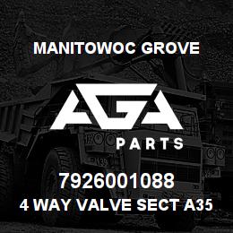 7926001088 Manitowoc Grove 4 WAY VALVE SECT A35 SERIES | AGA Parts