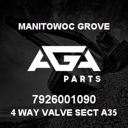7926001090 Manitowoc Grove 4 WAY VALVE SECT A35 SERIES | AGA Parts