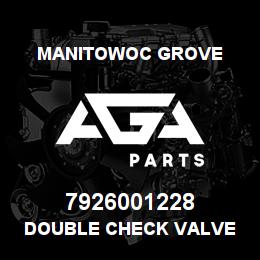 7926001228 Manitowoc Grove DOUBLE CHECK VALVE | AGA Parts