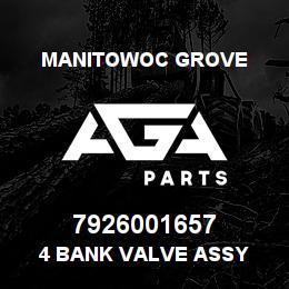 7926001657 Manitowoc Grove 4 BANK VALVE ASSY | AGA Parts