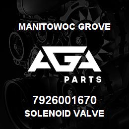 7926001670 Manitowoc Grove SOLENOID VALVE | AGA Parts