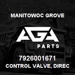 7926001671 Manitowoc Grove CONTROL VALVE, DIRECTIONAL | AGA Parts