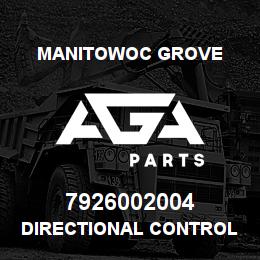 7926002004 Manitowoc Grove DIRECTIONAL CONTROL VALVE | AGA Parts