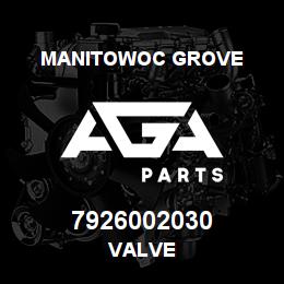 7926002030 Manitowoc Grove VALVE | AGA Parts