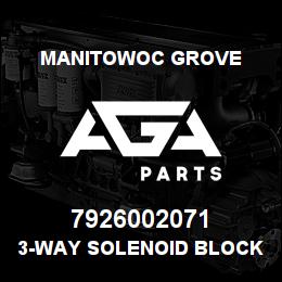 7926002071 Manitowoc Grove 3-WAY SOLENOID BLOCK-5 STATION | AGA Parts