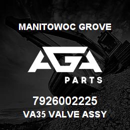 7926002225 Manitowoc Grove VA35 VALVE ASSY | AGA Parts