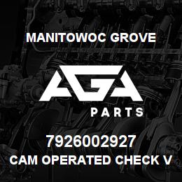 7926002927 Manitowoc Grove CAM OPERATED CHECK VALVE | AGA Parts