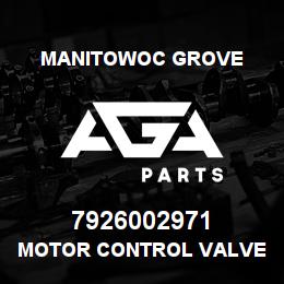 7926002971 Manitowoc Grove MOTOR CONTROL VALVE | AGA Parts