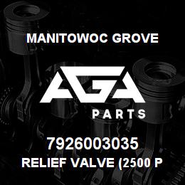 7926003035 Manitowoc Grove RELIEF VALVE (2500 PSI) | AGA Parts