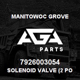 7926003054 Manitowoc Grove SOLENOID VALVE (2 POS, 2 WAY N | AGA Parts