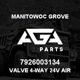 7926003134 Manitowoc Grove VALVE 4-WAY 24V AIR PILOT | AGA Parts